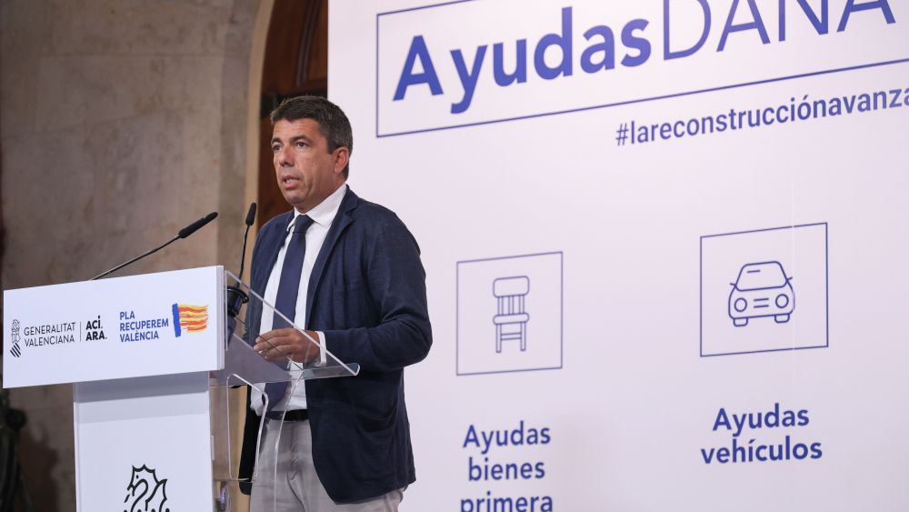 Anuncio de las nuevas ayudas por la dana