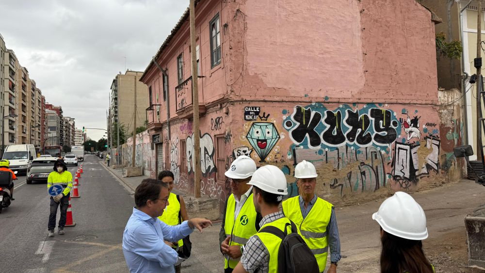 El concejal de Urbanismo, Juan Giner, visita las obras PAI de Moncayo El concejal de Urbanismo, Juan Giner, visita las obras PAI de Moncayo
