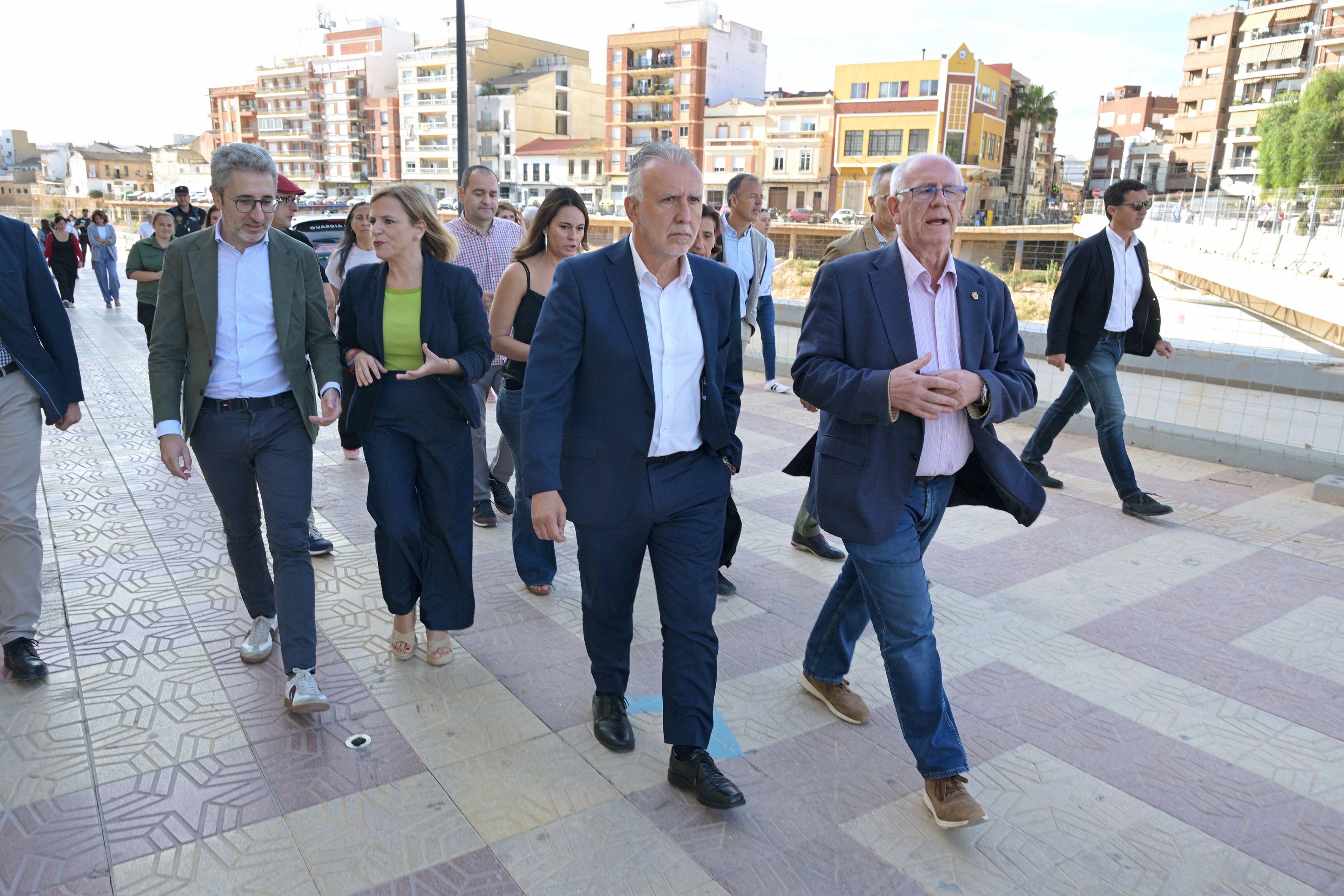 El ministro de Política Territorial y Memoria Democrática, Ángel Víctor Torres, en Paiporta