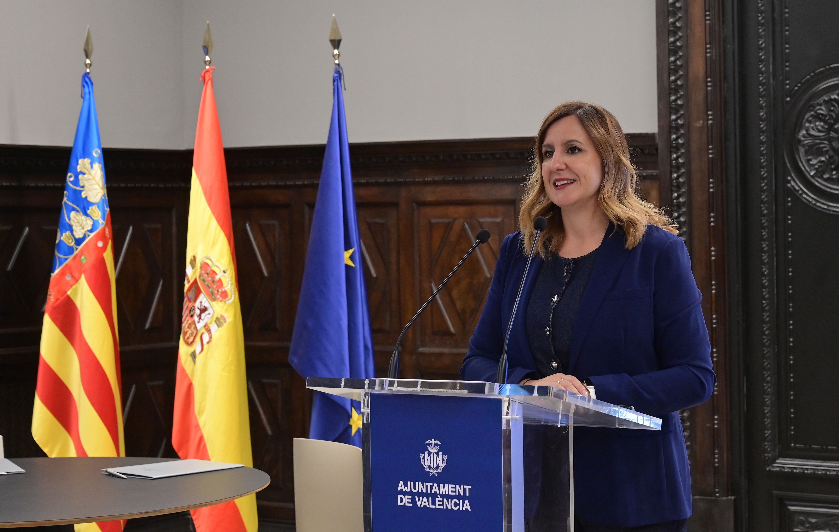 La alcaldesa de Valencia, María José Catalá La alcaldesa de Valencia, María José Catalá