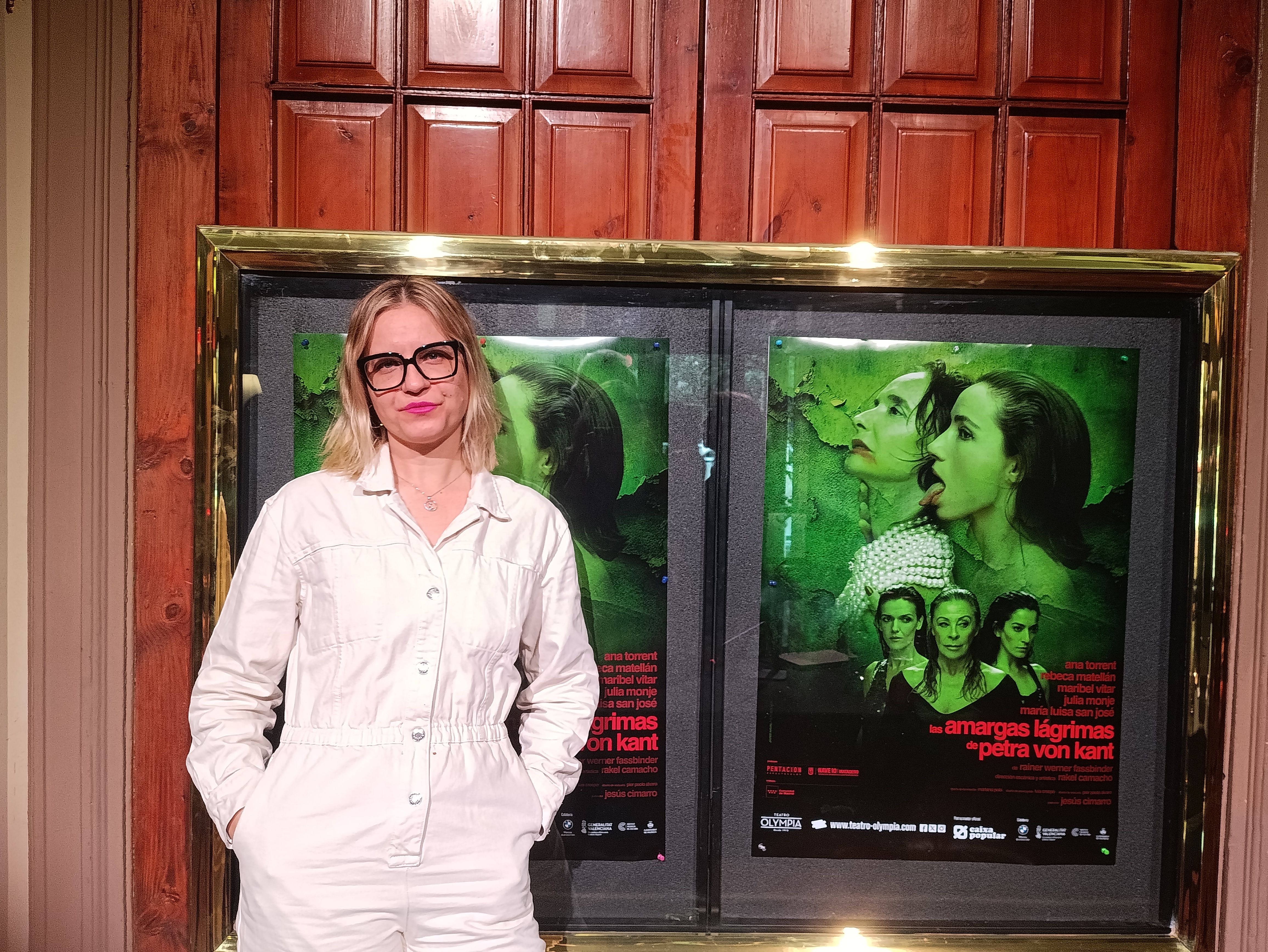 Rakel Camacho en la presentació de Las amargas lágrimas de Petra von Kant en el Teatre Olympia