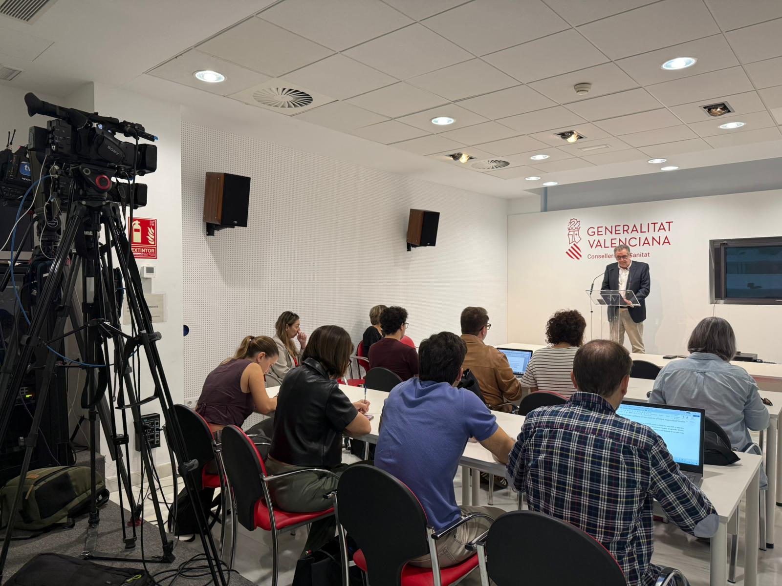 Bartolomé Pérez durante la presentación del balance de actuaciones realizado tras la DANA 