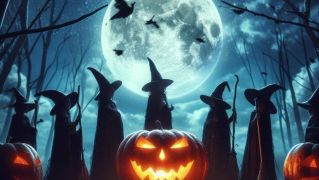 Cartel de las rutas nocturnas de Halloween con CaminArt Cartel de las rutas nocturnas de Halloween con CaminArt