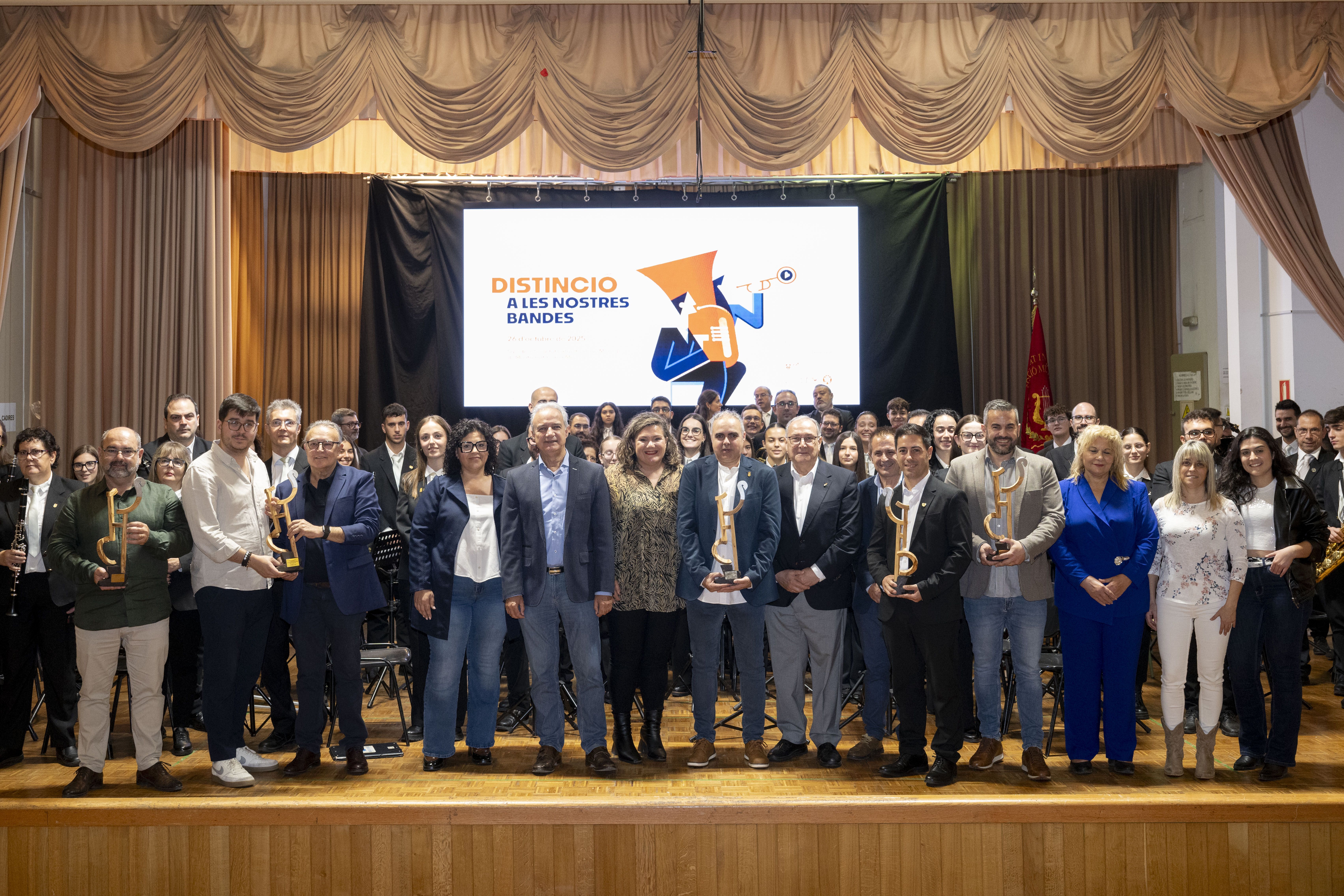 Lliurament distincions Bandes de Música de la Diputació de València