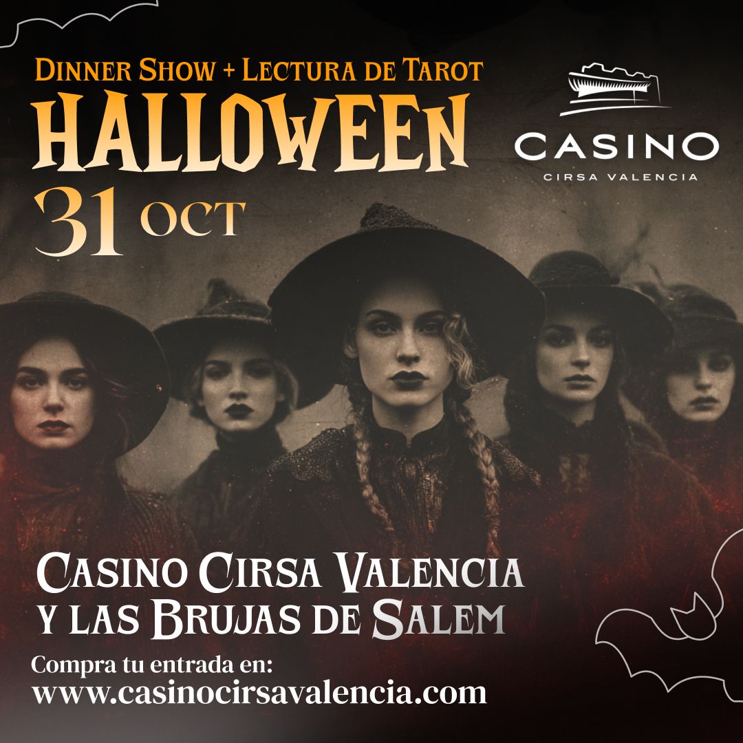 Cartel promocional del Casino CIRSA Valencia Halloween Cartel promocional del Casino CIRSA Valencia Halloween