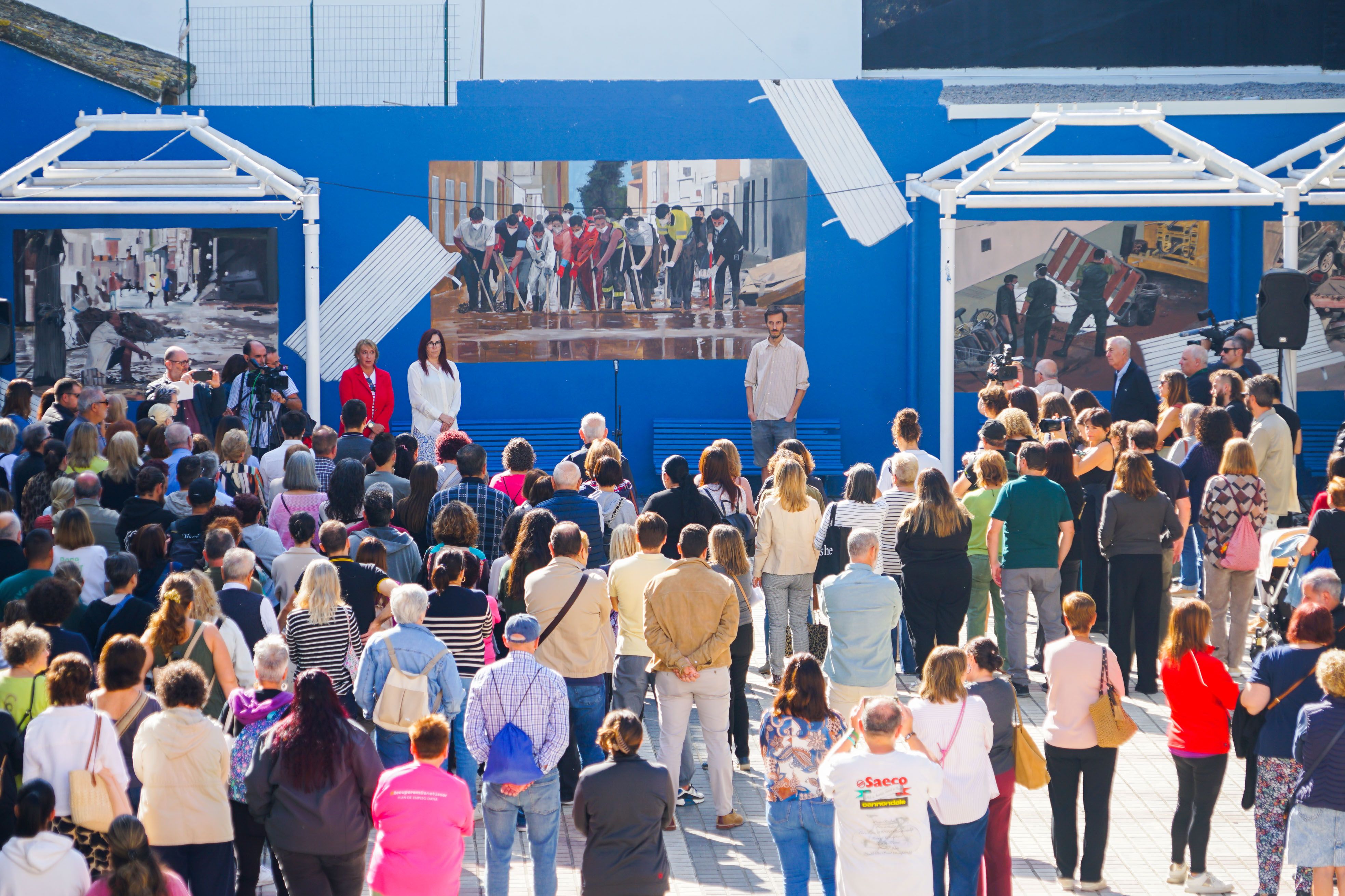 Mural memoria por el aniversario de la DANA