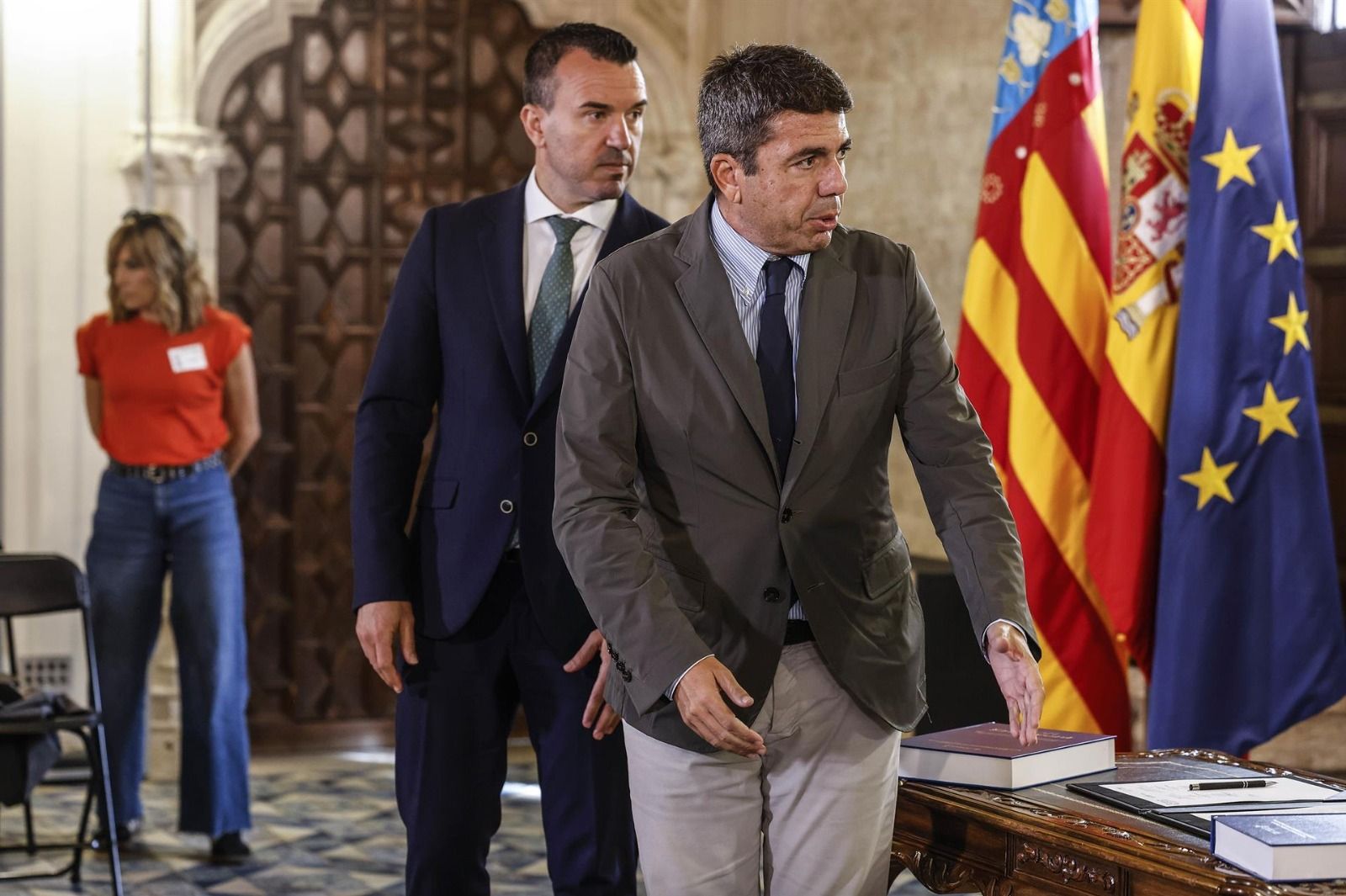 Carlos Mazón i Vicent Mompó en una imatge d'arxiu (Foto: Rober Solsona - Europa Press)