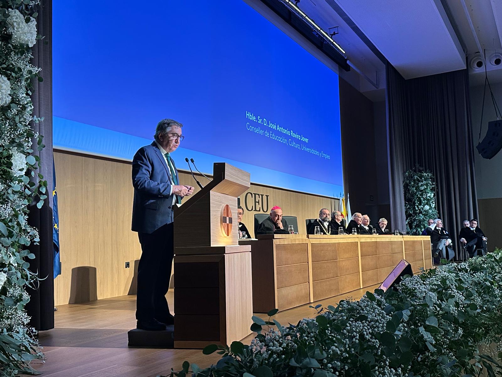 El conseller d'Educació, Cultura, Universitats i Ocupació, José Antonio Rovira El conseller d'Educació, Cultura, Universitats i Ocupació, José Antonio Rovira