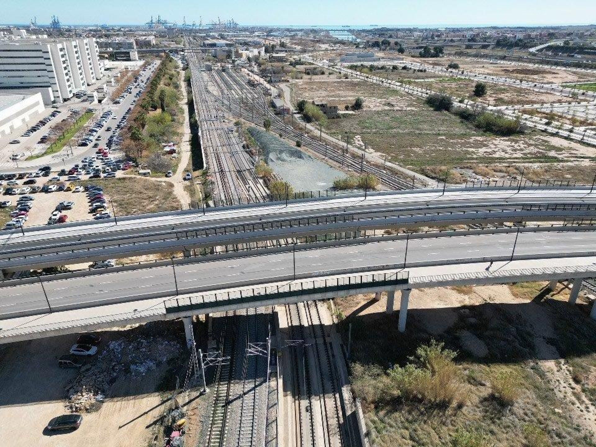 Imatge de les vies ferroviàries de València