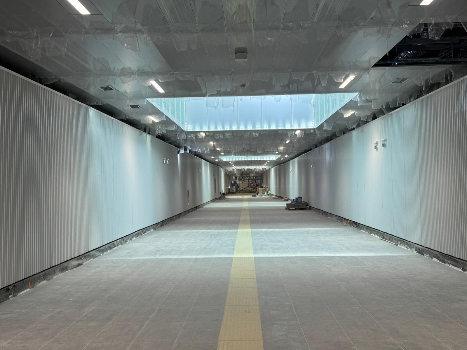 Obras en el túnel subterráneo Xàtiva-Alacant