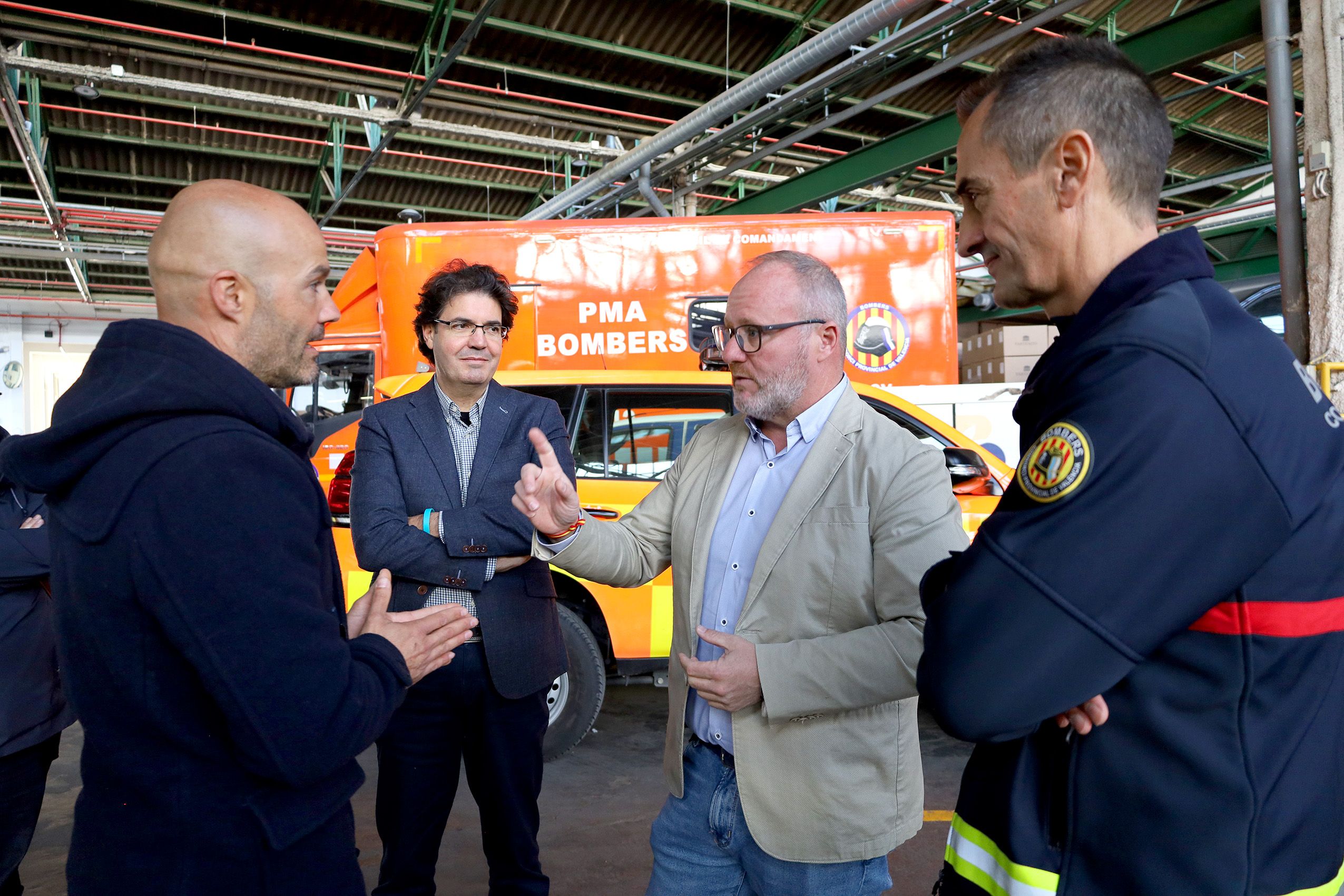 El president del Consorci Provincial de Bombers de València, Avelino Mascarell El president del Consorci Provincial de Bombers de València, Avelino Mascarell