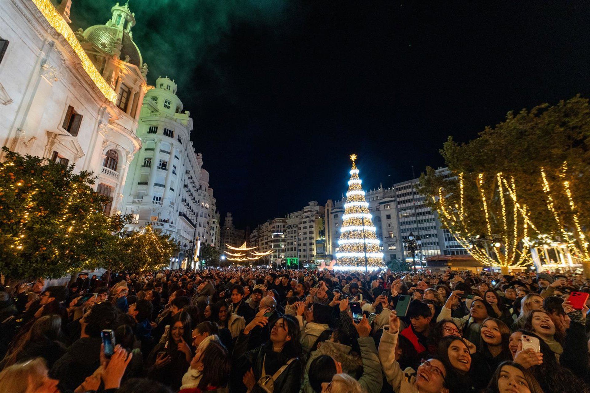 Encesa nadalenca a València. Jorge Gil - Europa Press Encesa nadalenca a València. Jorge Gil - Europa Press