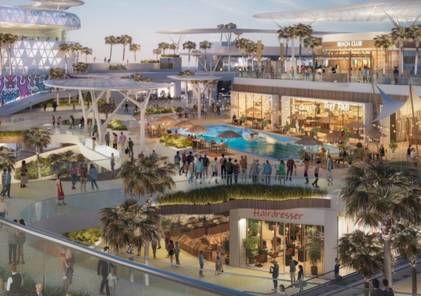 Simulació del centre comercial Infinity València. Imatge: AQ Acentor