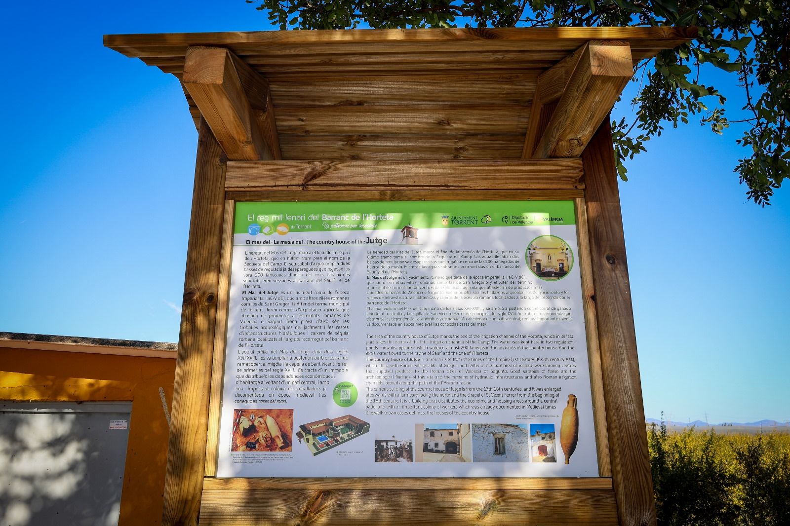 Señalización del Barranco de l'Horteta en Torrent