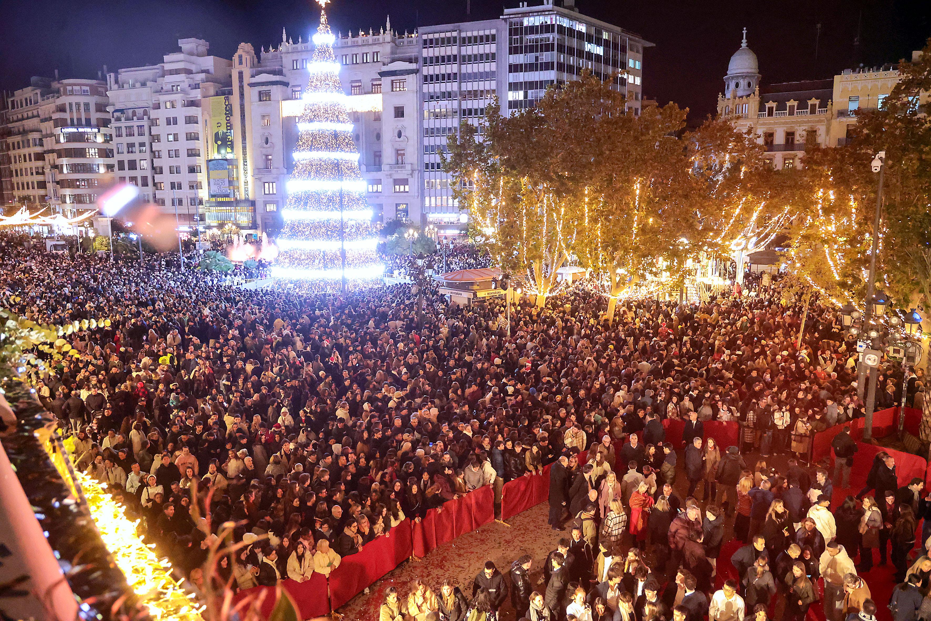 Encendido de luces de Navidad de Valencia 2025