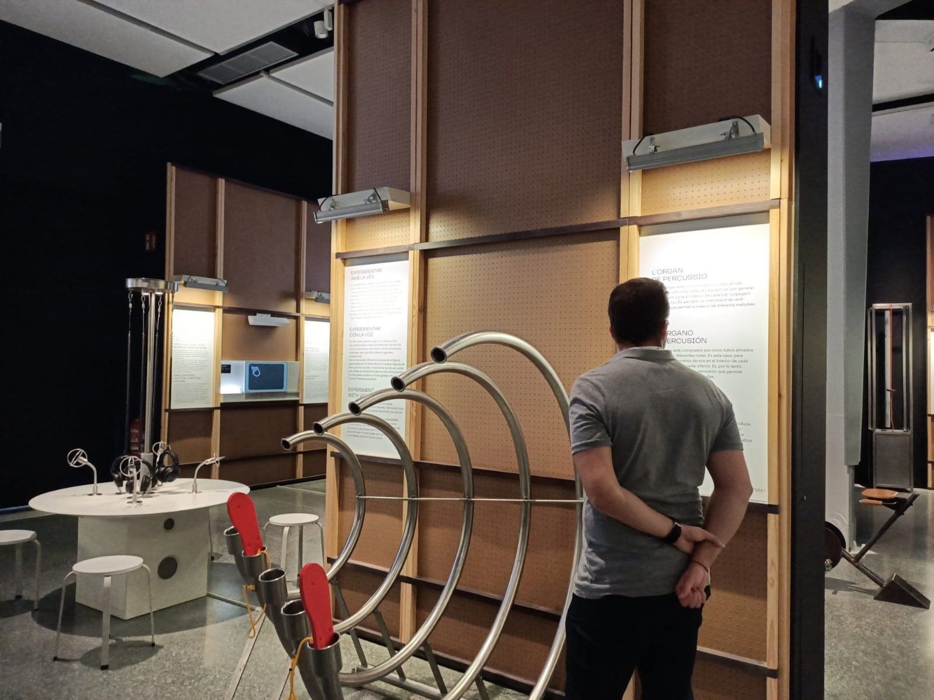 Exposició 'Música y Matemáticas. Un viaje sonoro del caos al cosmos' en CaixaForum - EUROPA PRESS Exposició 'Música y Matemáticas. Un viaje sonoro del caos al cosmos' en CaixaForum - EUROPA PRESS