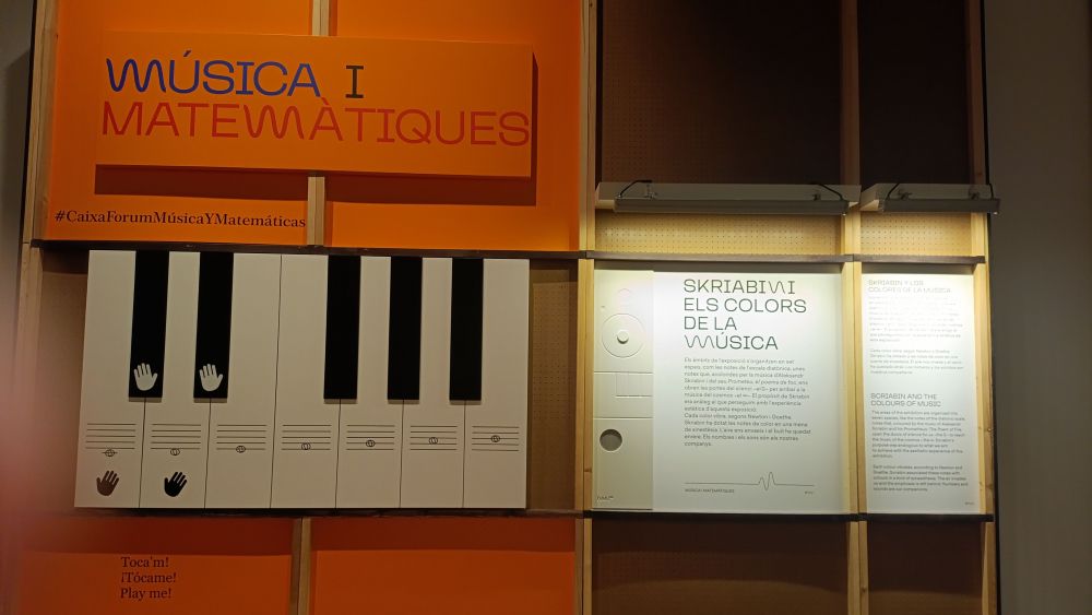 Exposició 'Música i Matemàtiques' en CaixaForum Exposició 'Música i Matemàtiques' en CaixaForum
