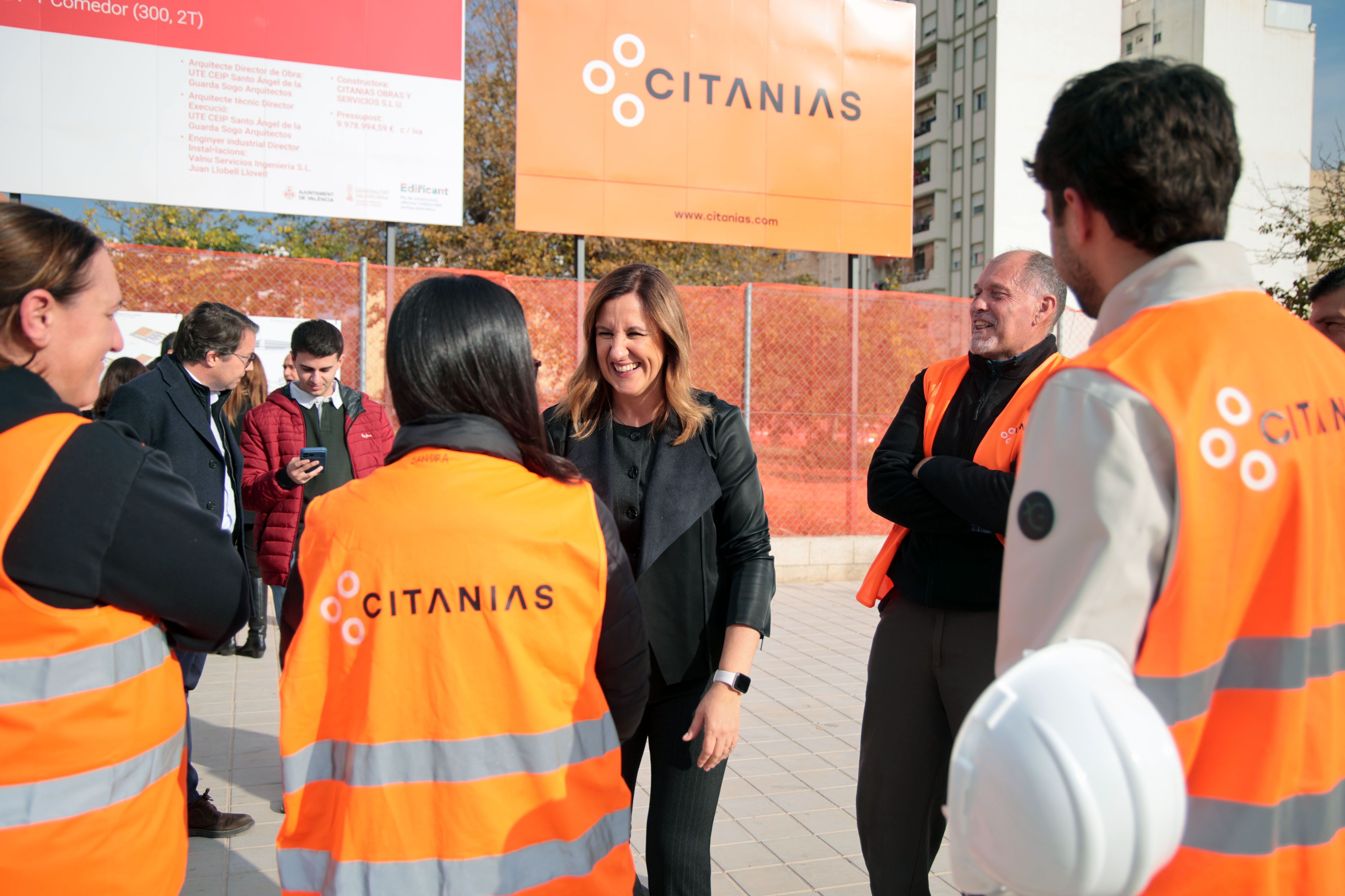 Visita obres nou CEIP Sant Àngel de la Guarda 