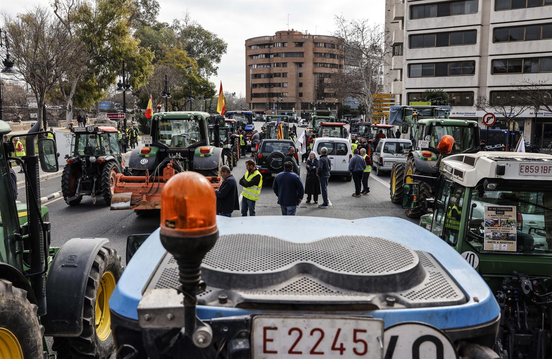 Tractorada en Valencia
