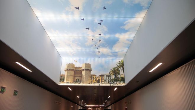 Túnel peatonal Metrovalencia entre Alacant y Xàtiva Túnel peatonal Metrovalencia entre Alacant y Xàtiva