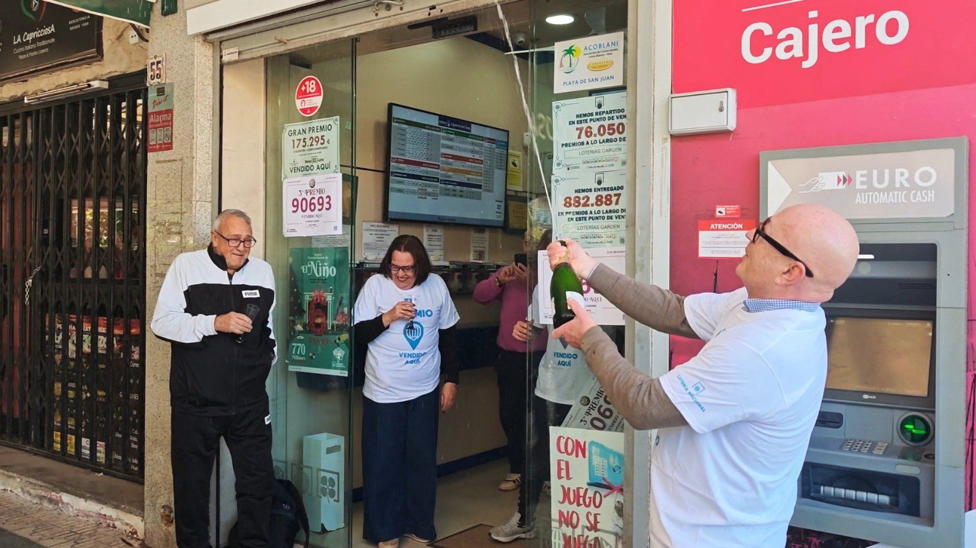 Celebració administració loteria després del sorteig de Nadal