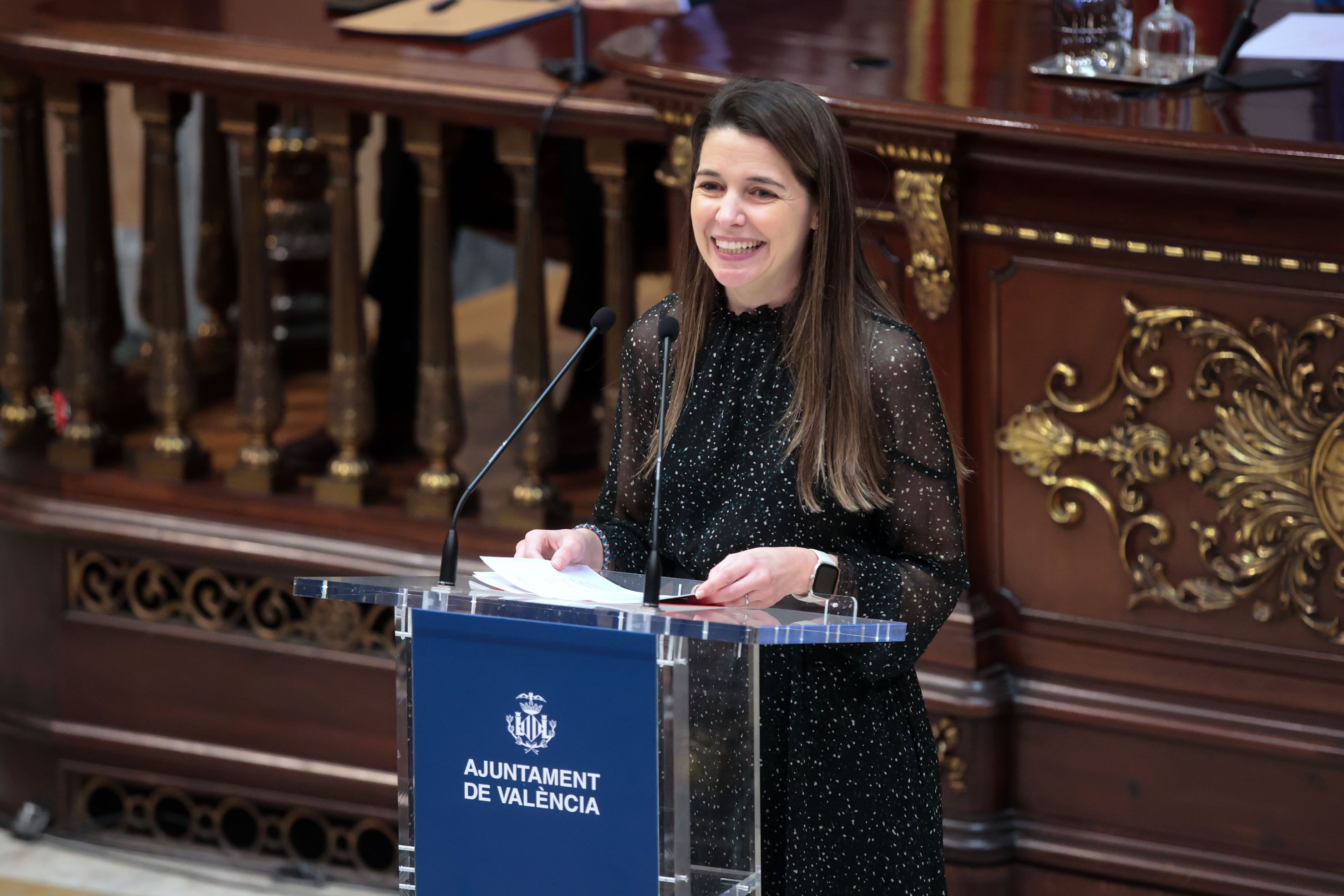 La regidora María Pérez al ple