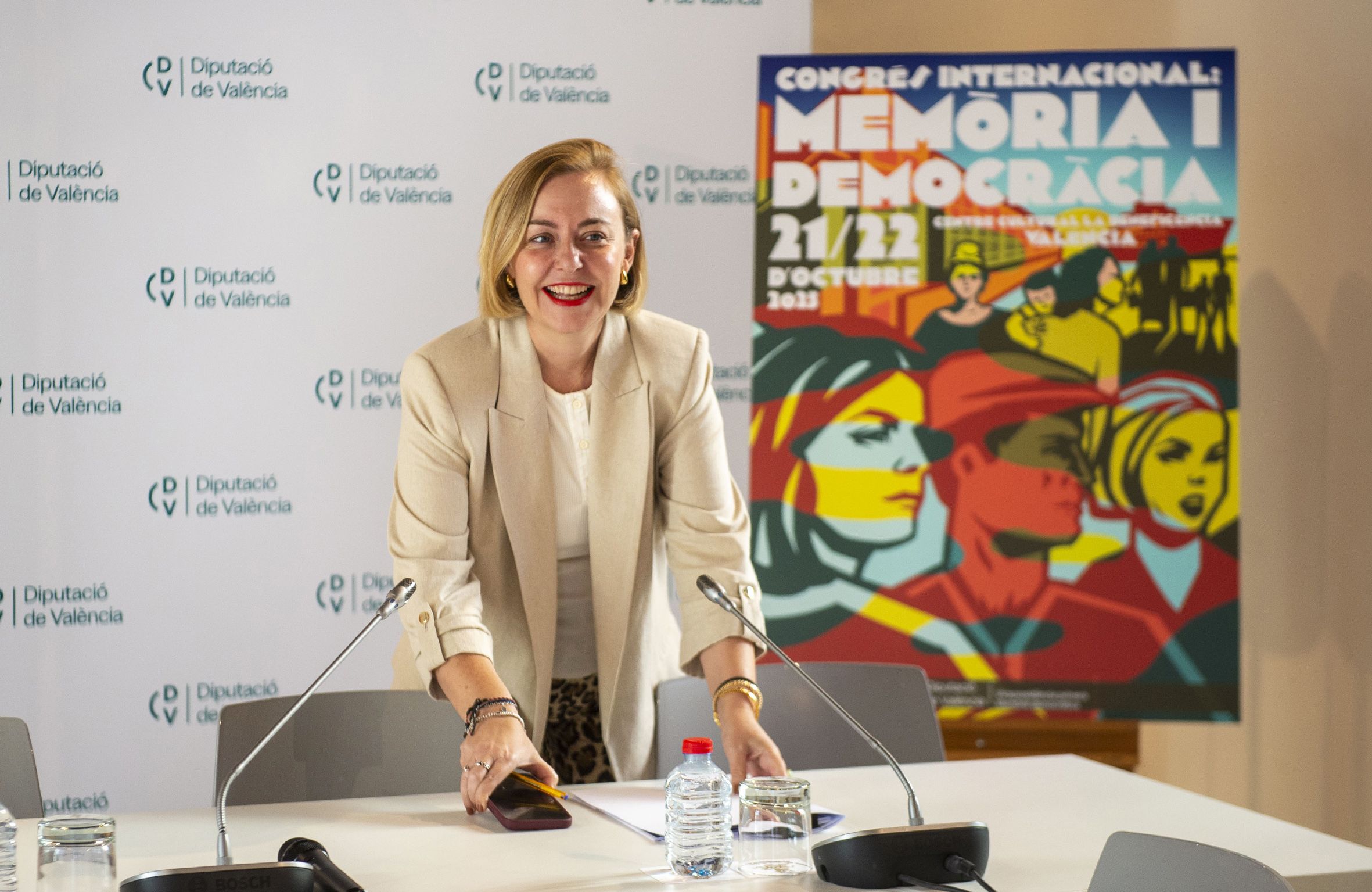 La vicepresidenta de la Diputació Natàlia Enguix en el Congrés Memòria democràtica