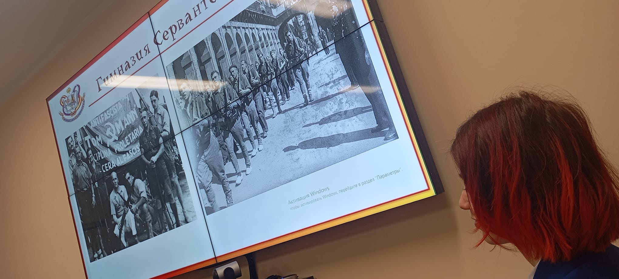 Homenatge als exiliats espanyols, en un Institut de Secundària en Sant Petersburg