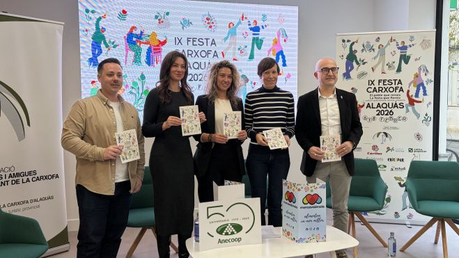 Presentació de la IX Festa de la Carxofa d’Alaquàs a la seu de Caixa Popular a València