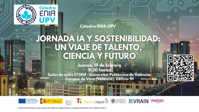 La Universitat Politècnica de València (UPV) acollirà el proper 19 de febrer una jornada centrada en el paper estratègic de la intel·ligència artificial (IA) com a eina per impulsar ciutats més sostenibles
