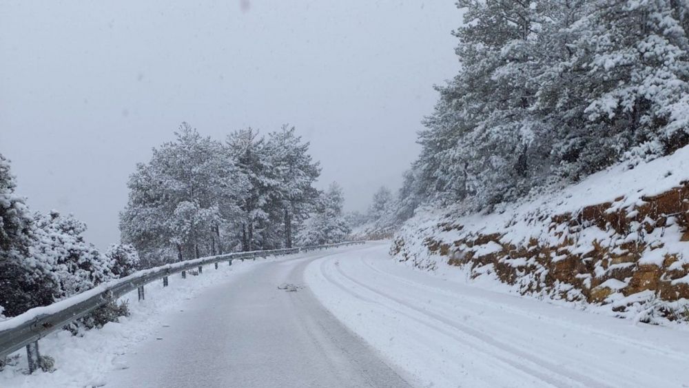 Carretera nevada - Foto: GVA