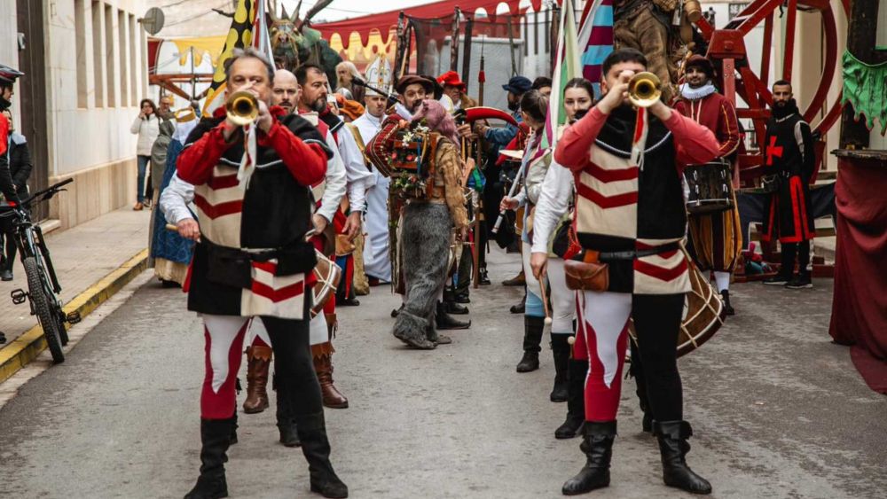 Passacarrers en el Mercat Renaixentista dels Borja