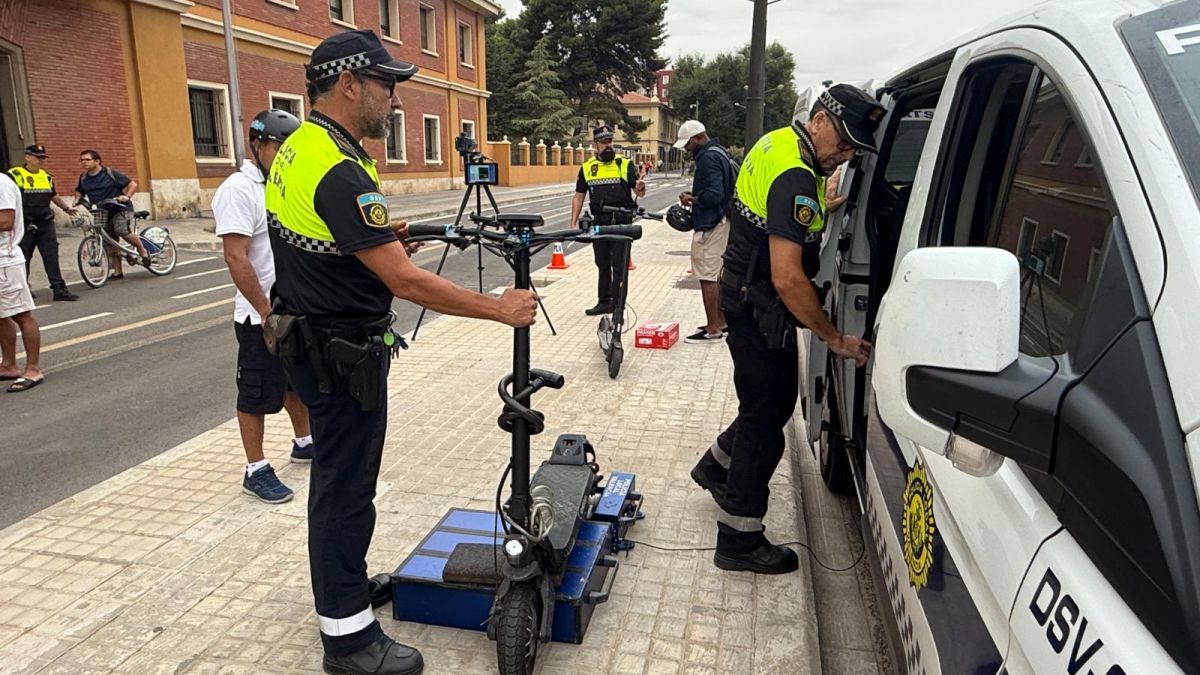 Control de patinetes en Valencia 