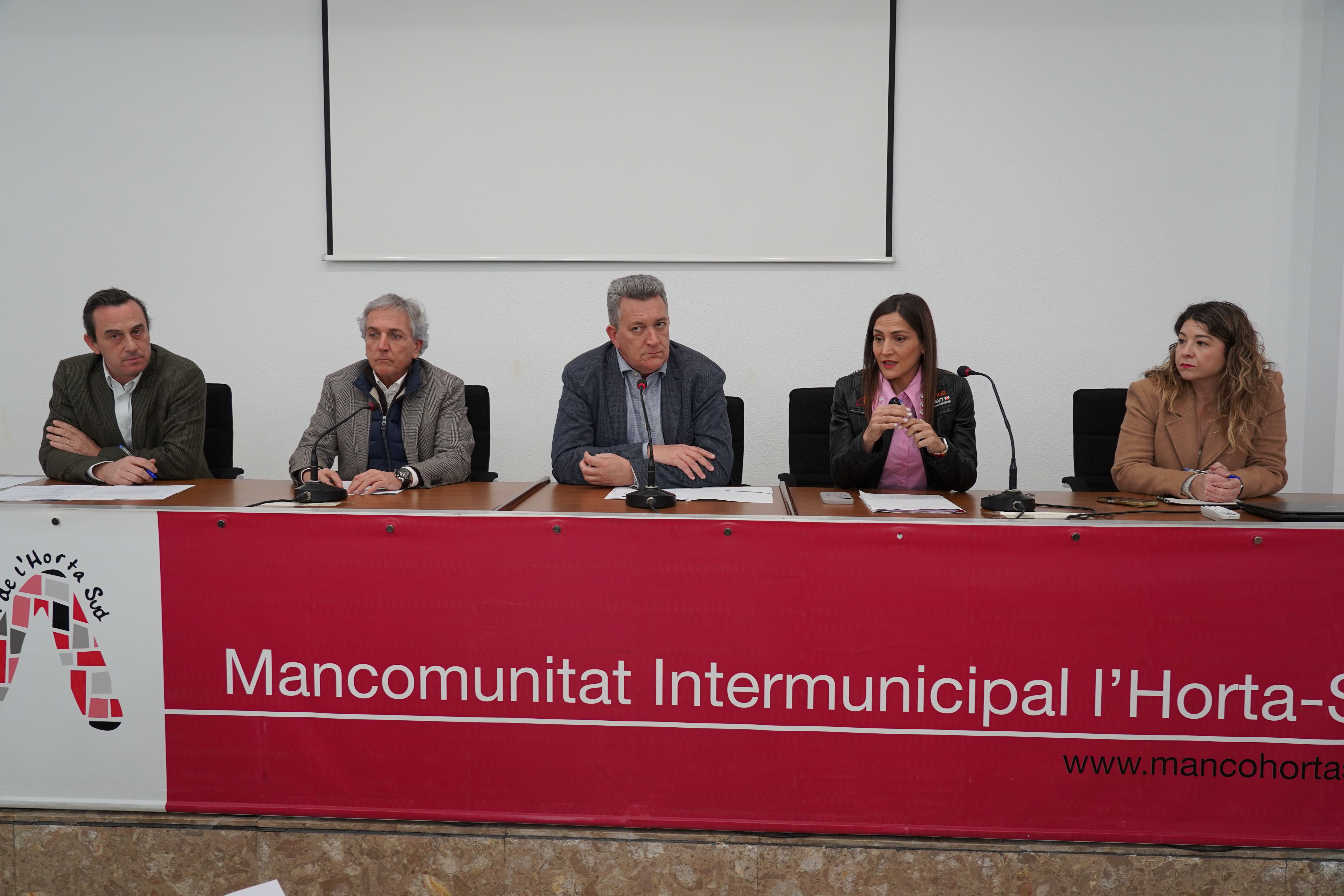 Reunió a la Mancomunitat de l'Horta Sud