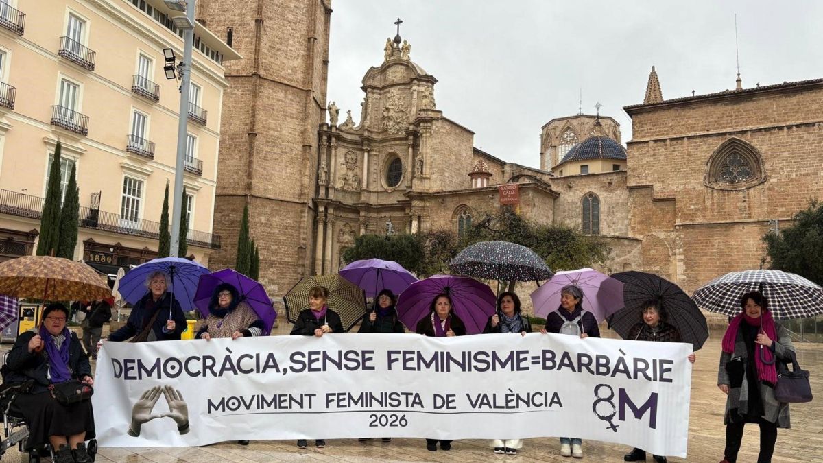 La Coordinadora Feminista de València marchará el 8M bajo el lema 'Democràcia, sense feminisme = Barbàrie'. - EUROPA PRESS