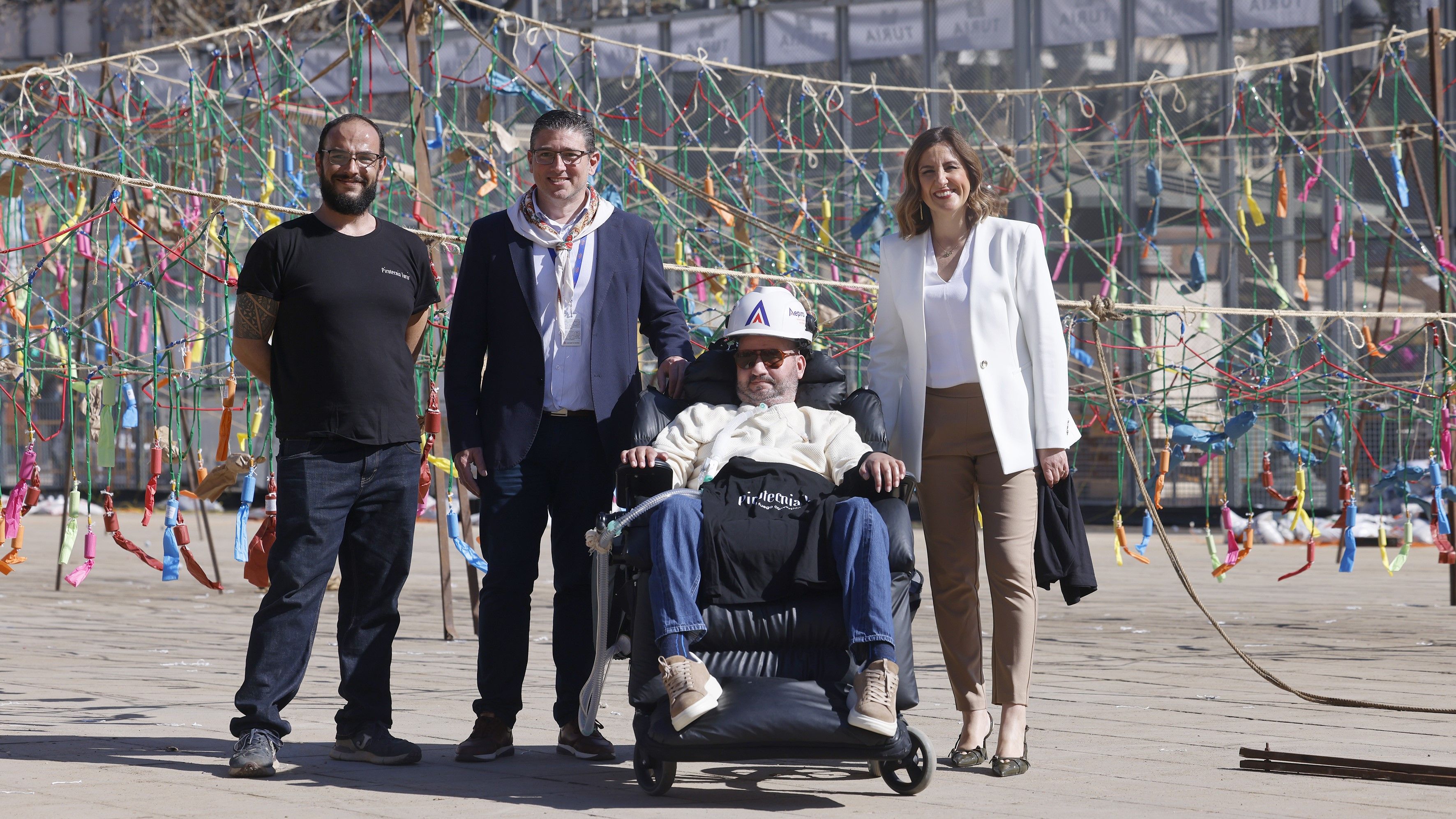 Jordi Sabaté amb l'alcaldessa de València. Jordi Sabaté amb l'alcaldessa de València.