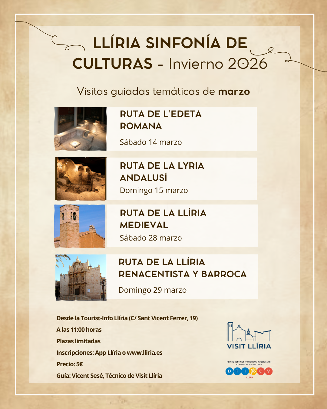 Visites guiades temàtiques de març Visites guiades temàtiques de març