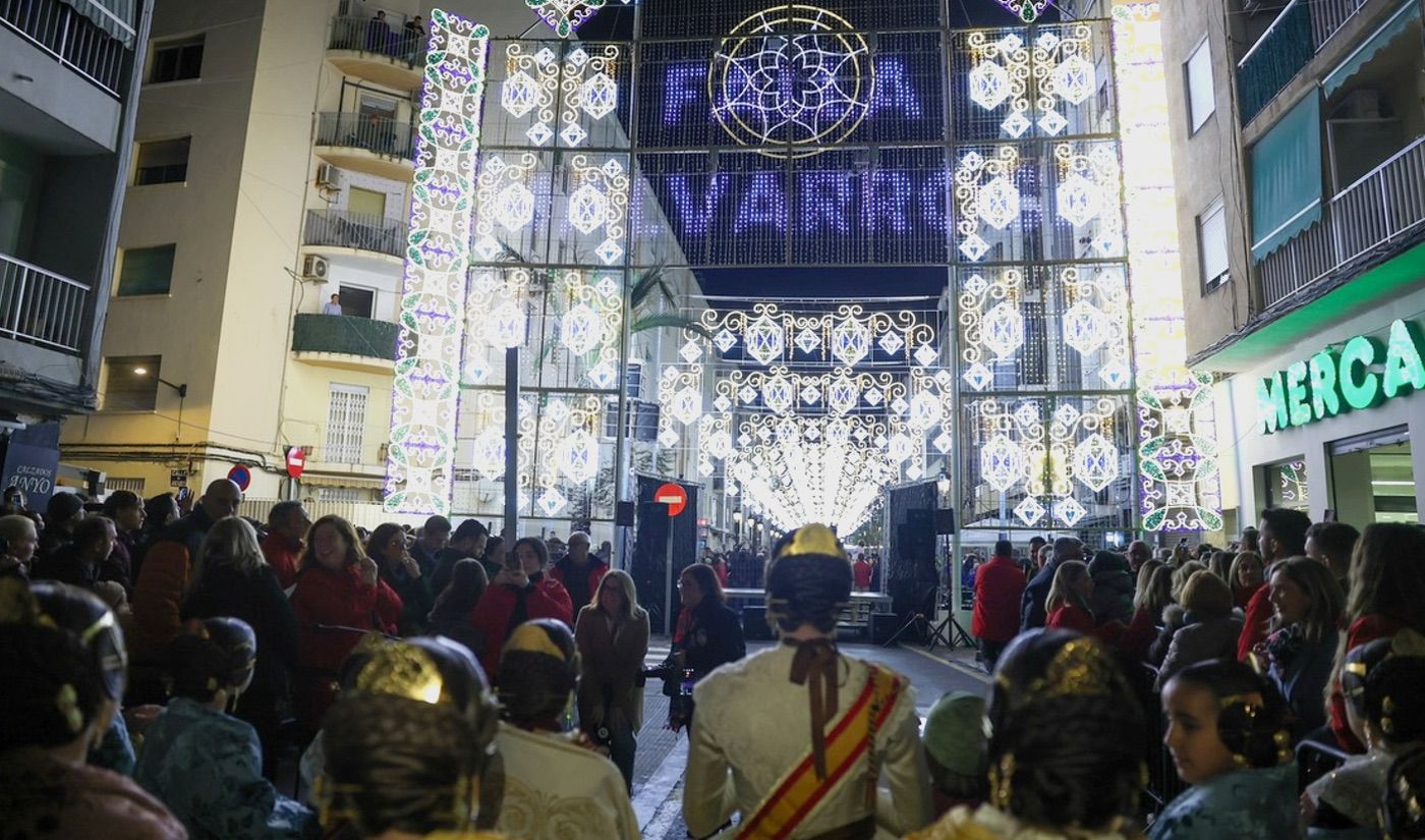 Espectáculo de luces Fallas 2026 Valencia / Foto: Junta Central Fallera