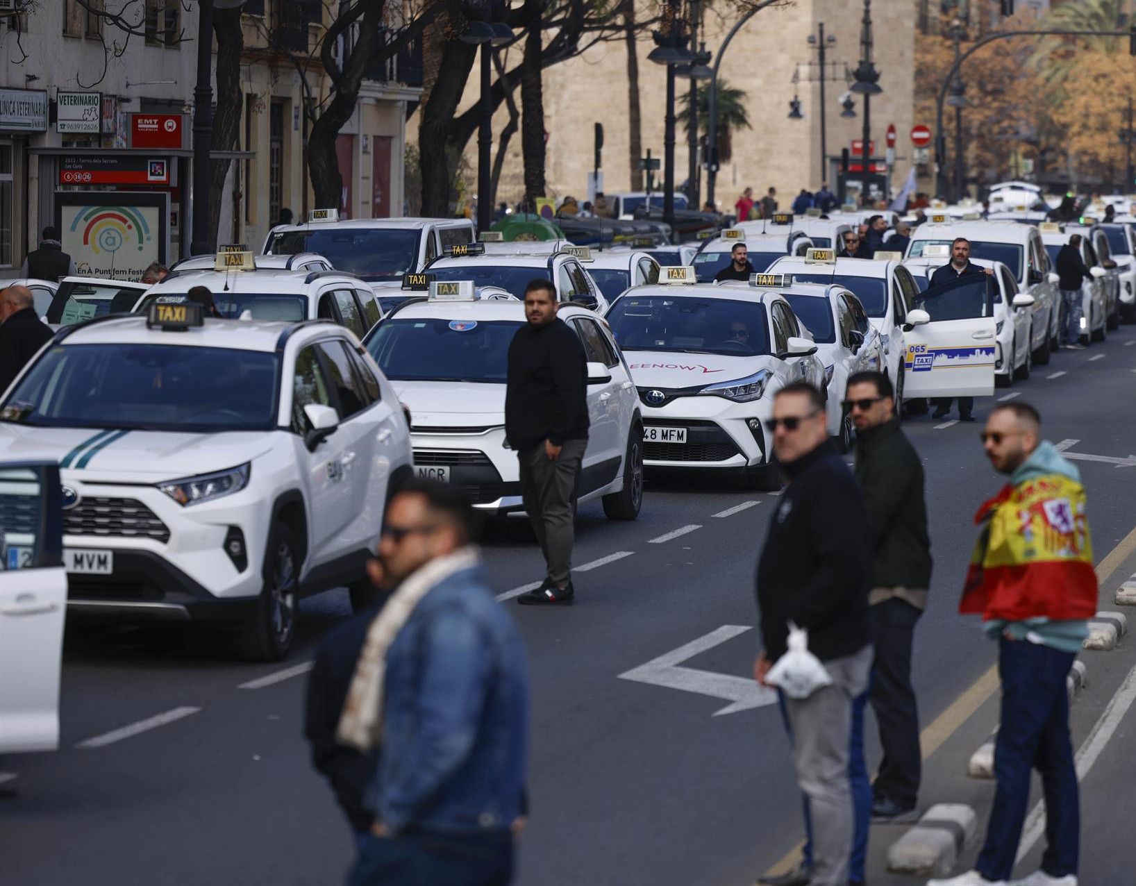 Vaga de taxis a València