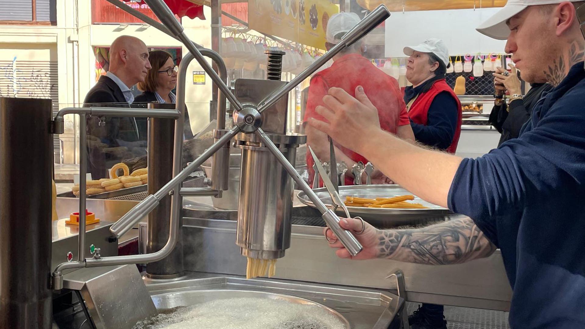 Lloc de bunyols en Falles.