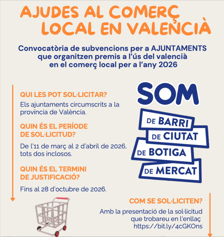 Ayudas al comercio de la Diputación.