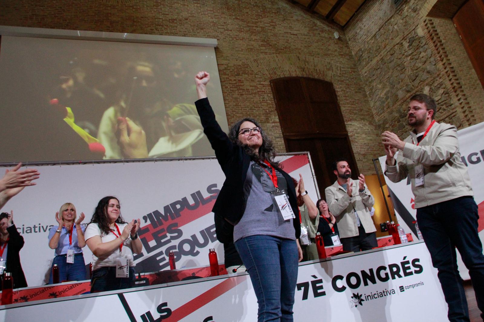 Mónica Oltra en el congrés d'Iniciativa-Compromís Mónica Oltra en el congrés d'Iniciativa-Compromís
