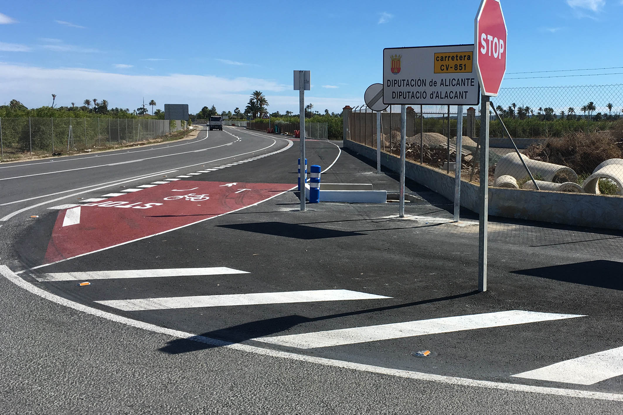 Una carretera de la Diputación renovada