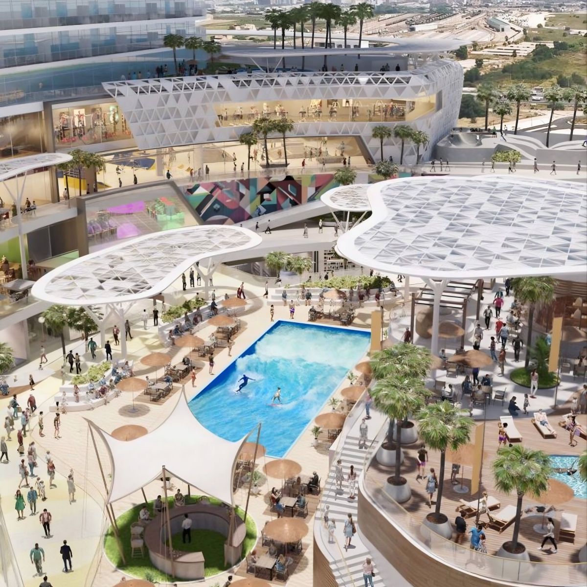 Simulació del nou centre comercial Infinity - Foto: AQ Acentor