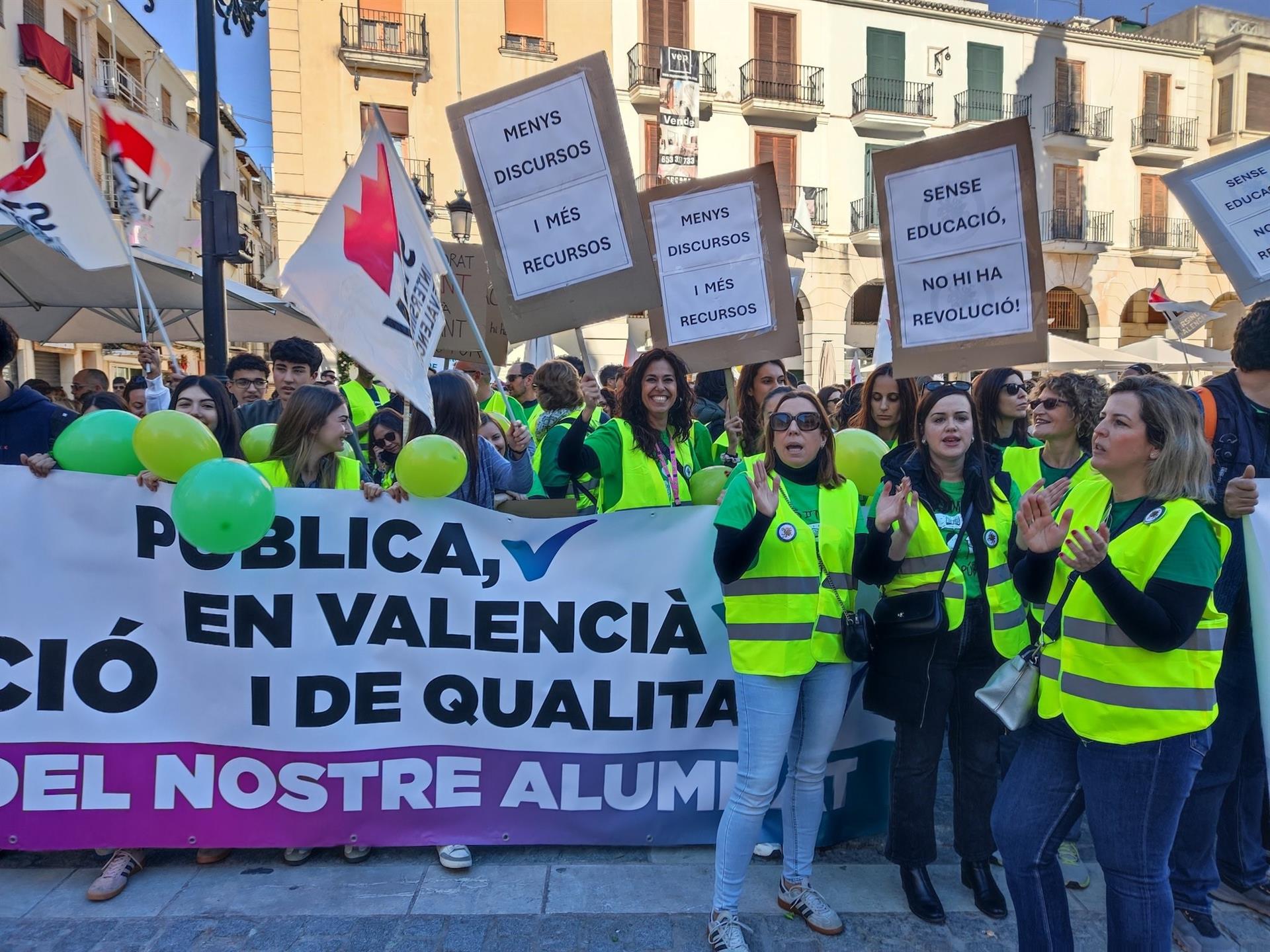 Huelga educación Valencia