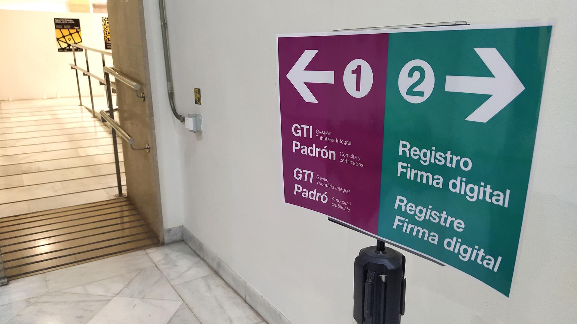 Oficines municipals de l'ajuntament de València.