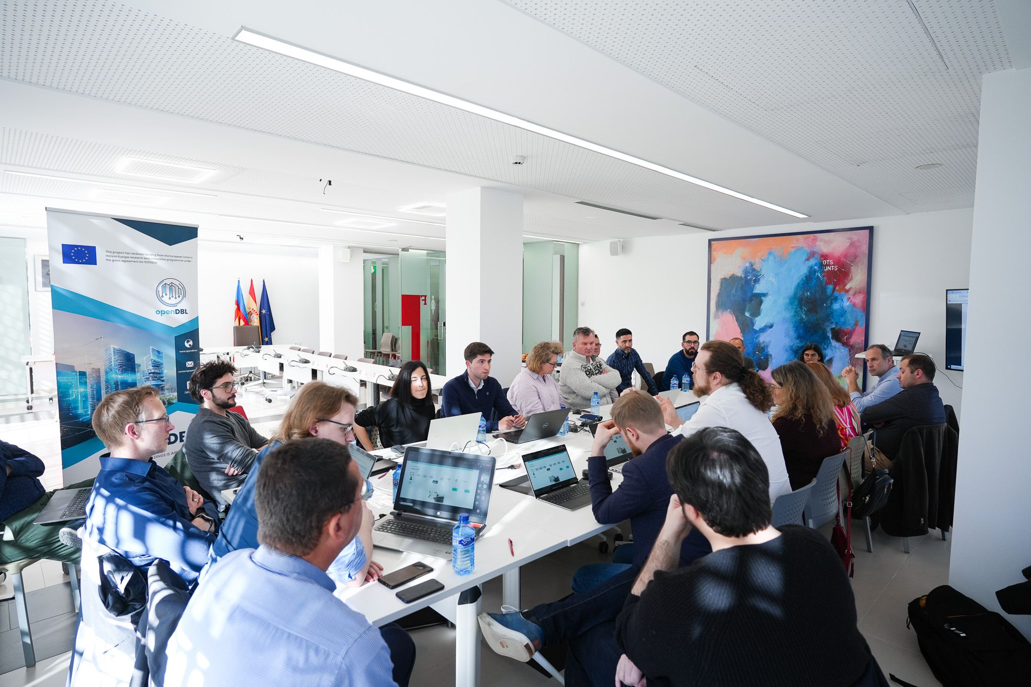 Reunió de treball a Mislata. Projecte europeu OPEN DBL