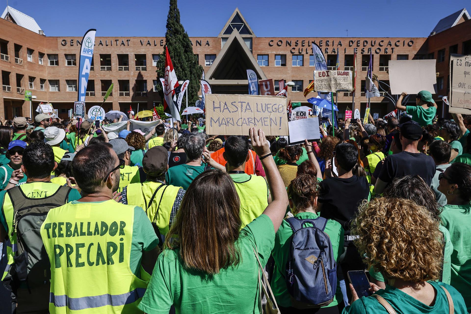 Protesta docentes valencianos Protesta docentes valencianos