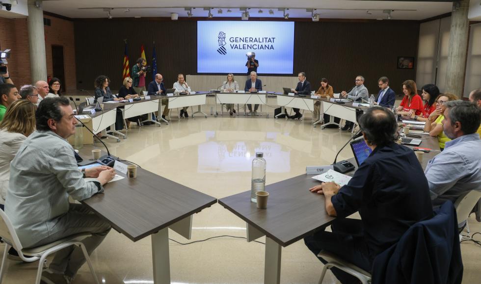 Reunió Conselleria i els sindicats Reunió Conselleria i els sindicats