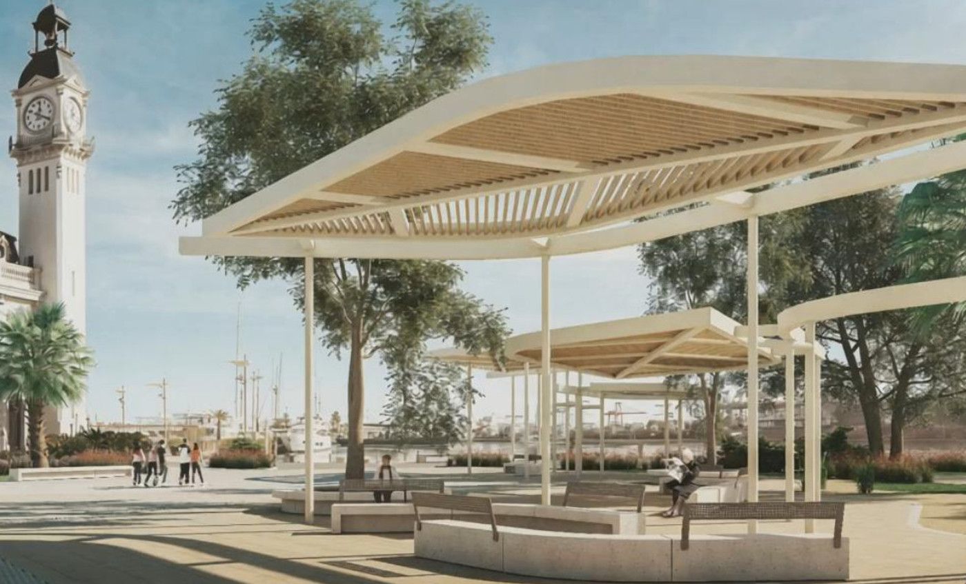 Renders de l'edifici del Rellotge de València Renders de l'edifici del Rellotge de València